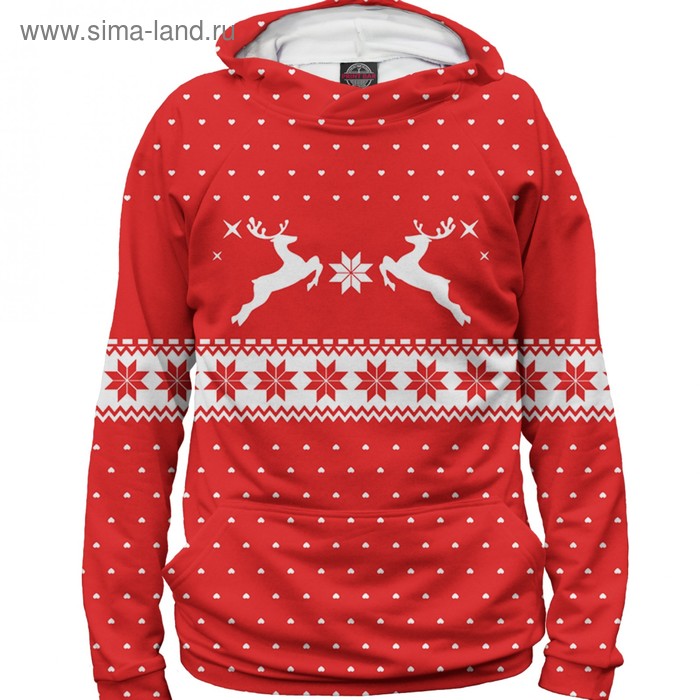фото Худи мужское «свитер с оленями», размер xxl print bar