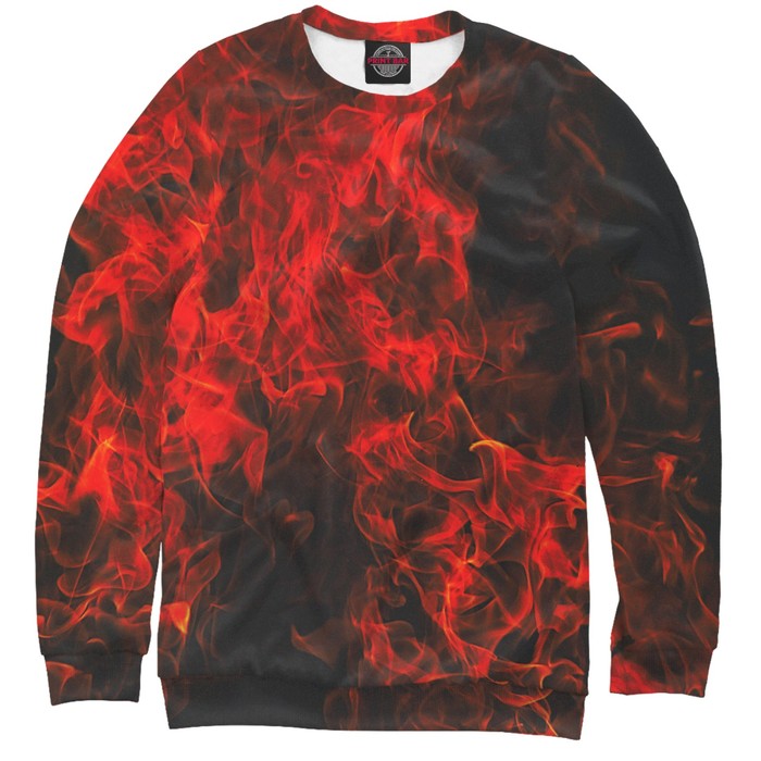 Свитшот женский "В огне", размер XXL STI-219427