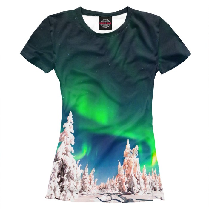 Футболка женская "Северное сияние", размер XXXL PEY-843960
