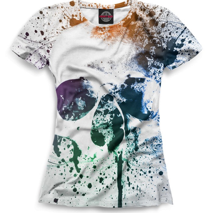 Футболка женская Skull, размер XXXL SKU-916803