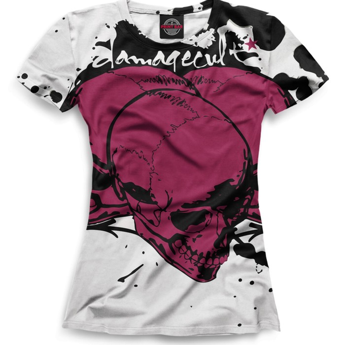 Футболка женская Skull, размер L SKU-305356