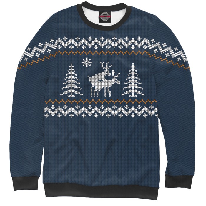 Свитшот женский "Неприличные Олени", размер XL NOV-440820