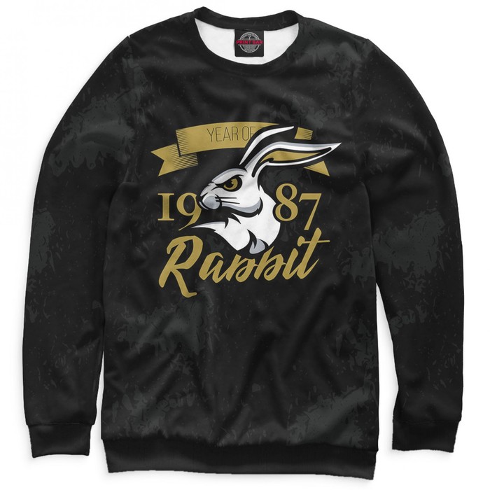 Свитшот женский "Год кролика — 1987", размер XXL DVE-561023