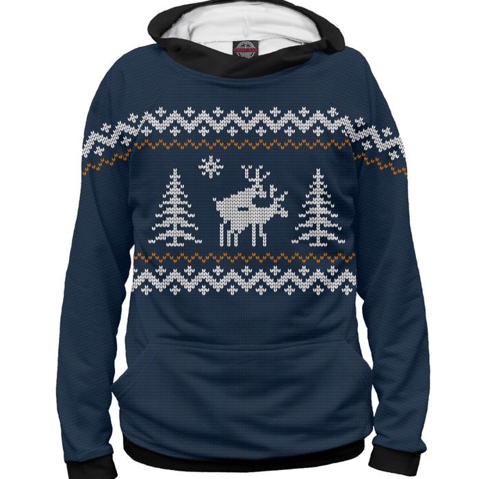 Худи женское "Неприличные Олени", размер 4XL NOV-440820