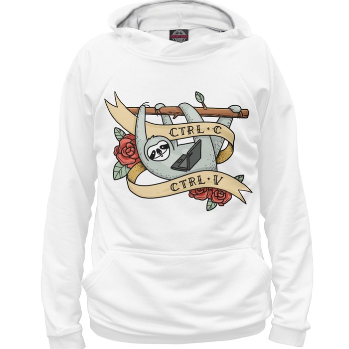 Худи женское CTRL+C/CTRL+V, размер S ITT-647526