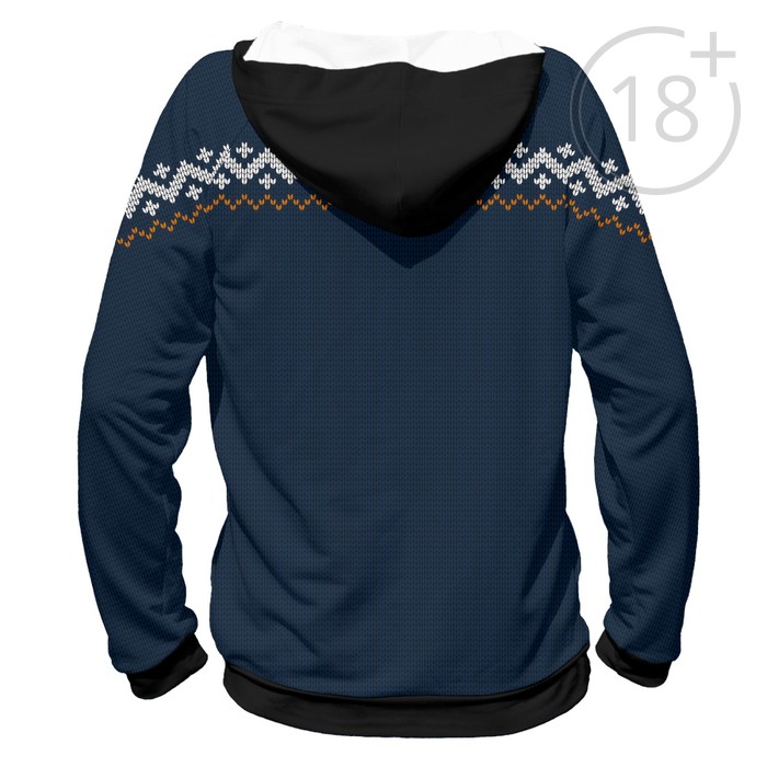 Худи мужское "Неприличные Олени", размер M NOV-440820