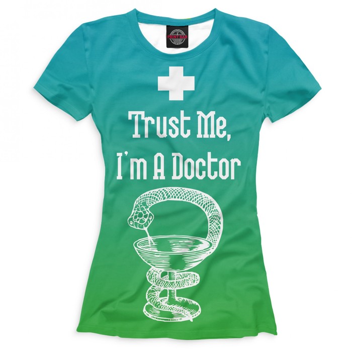 Футболка женская "Верь мне", размер S VRC-692007