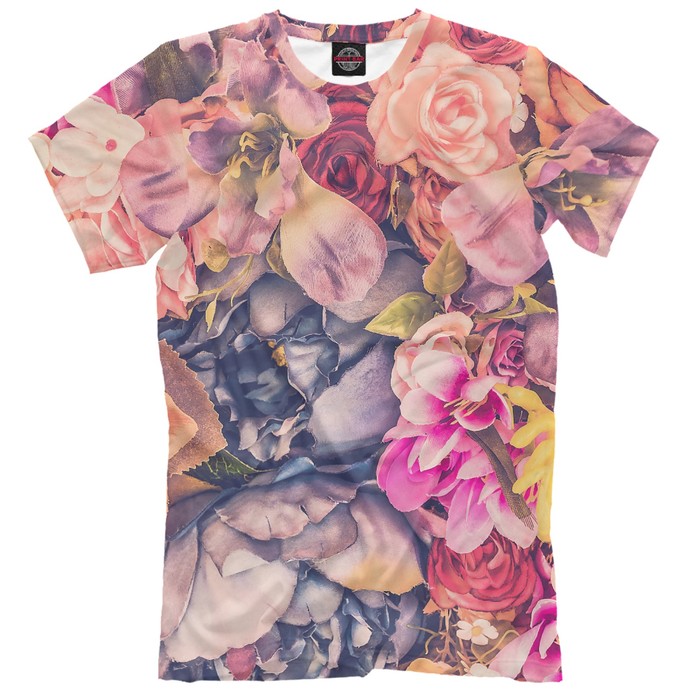 Футболка мужская Vintage Flower, размер 5XL CVE-332598
