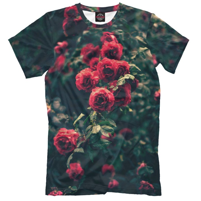 Футболка мужская "Розы", размер XS CVE-262094