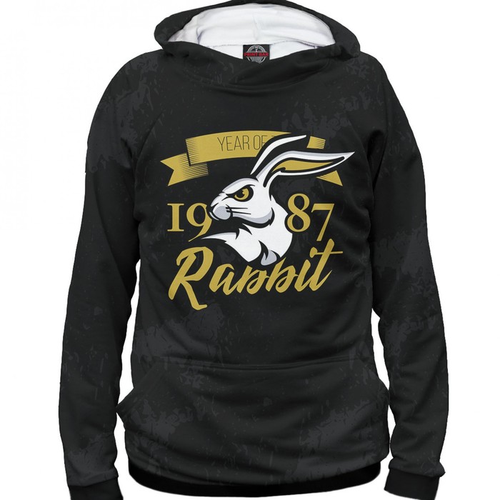 Худи мужское "Год кролика — 1987", размер L DVE-561023