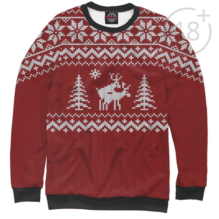 Свитшот мужской "Неприличные Олени", размер M NOV-234910