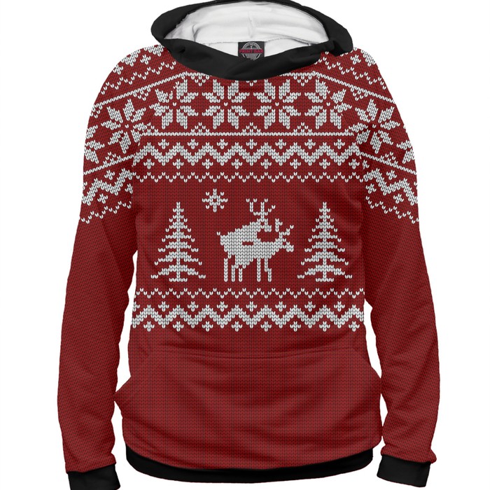 Худи мужское "Неприличные Олени", размер M NOV-234910