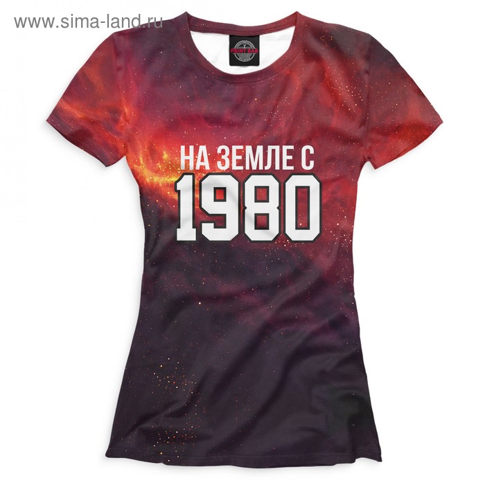 фото Футболка женская «на земле с 1980», размер xs print bar