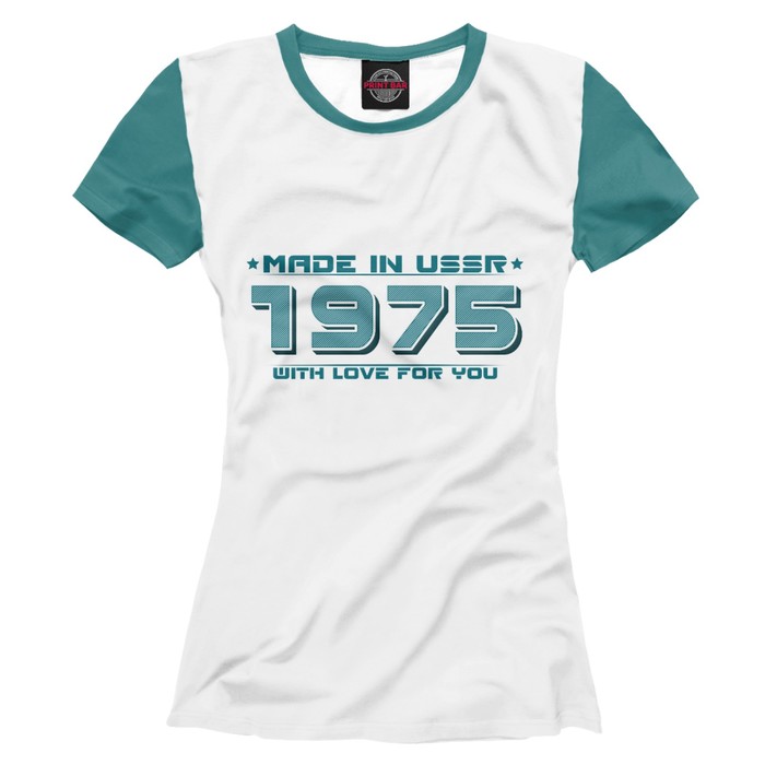 Футболка женская Made in USSR 1975, размер XXXL DSP-521685