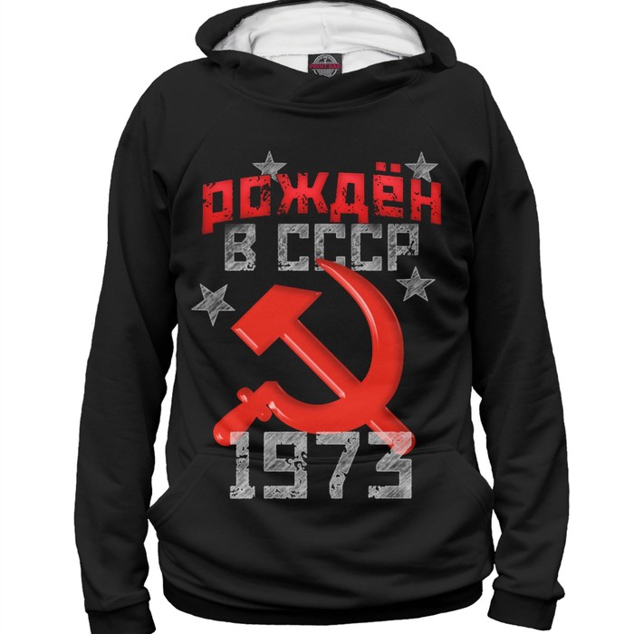 Худи мужское "Рожден в СССР 1973", размер L DSM-883922