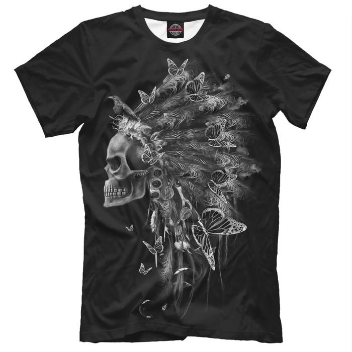 Футболка мужская "Индеец", размер L SKU-243466