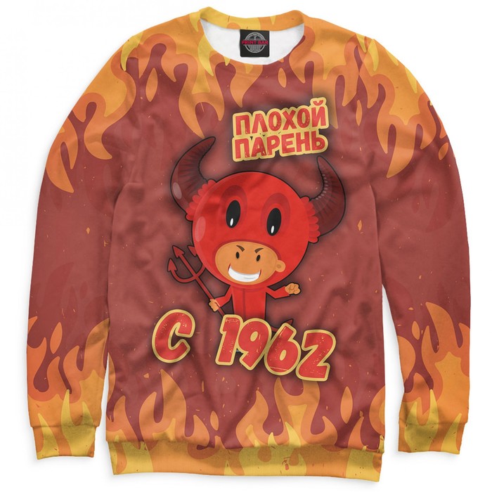Свитшот мужской "Плохой парень с 1962", размер 4XL DHD-153803
