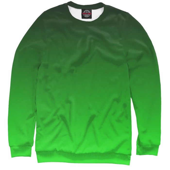 Свитшот мужской "Градиент Зеленый в Черный", размер XS CLR-327769