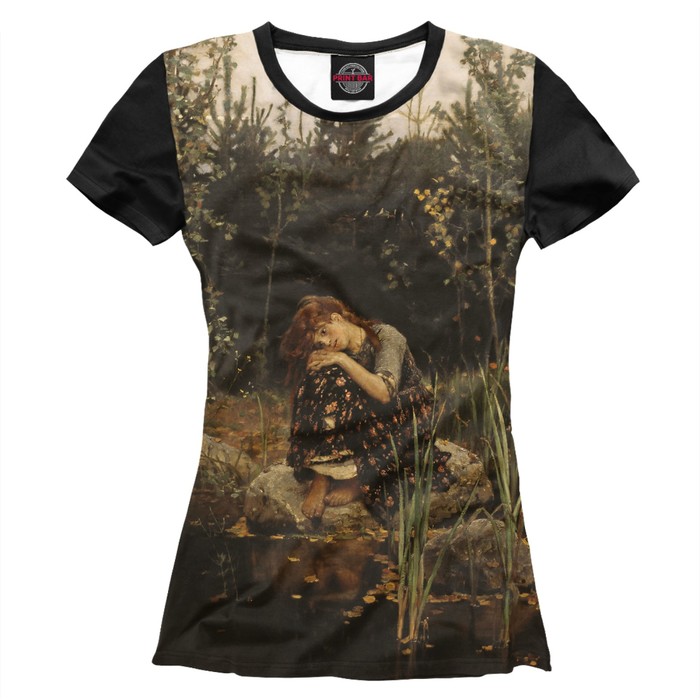 Футболка женская "Васнецов В.М. Аленушка", размер L GHI-887372