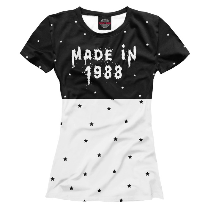 Футболка женская "Год рождения 1988", размер L DVV-522636