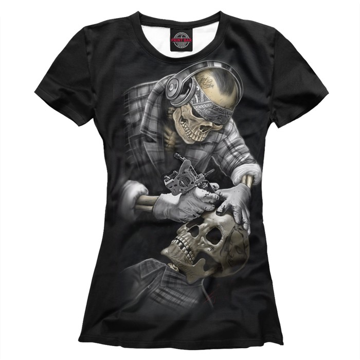 Футболка женская "Татуировщик", размер XXXL TAT-869671