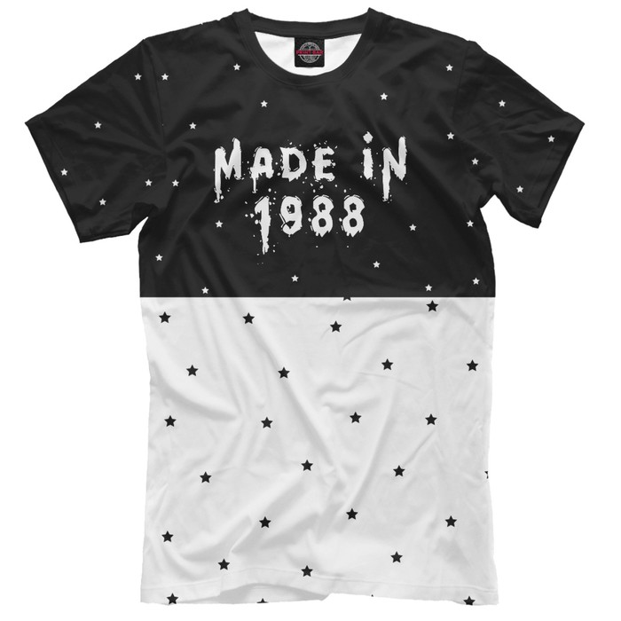 Футболка мужская "Год рождения 1988", размер XL DVV-522636