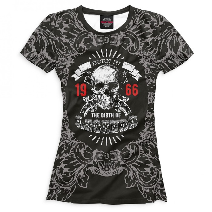 Футболка женская "Рождение легенд — 1966", размер XXL DHH-511953