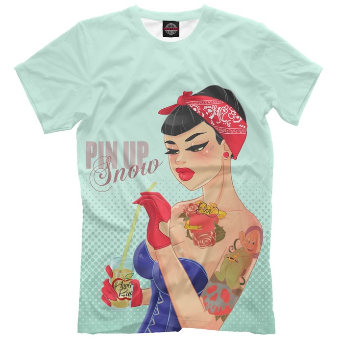 Футболка мужская "Белоснежка", размер M POP-619174
