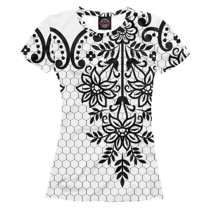 Футболка женская "Кружева", размер 4XL ABS-323276
