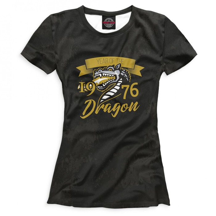 Футболка женская "Год дракона — 1976", размер M DSS-783358
