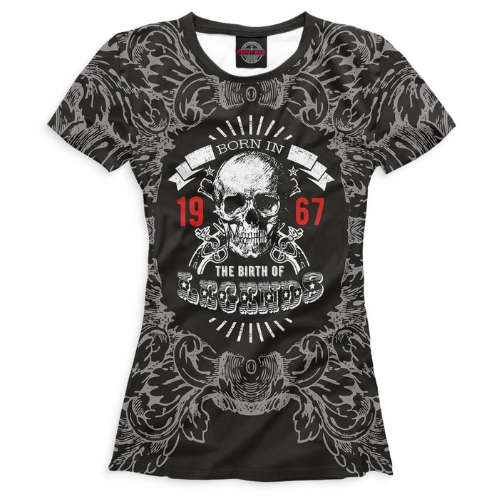 Футболка женская "Рождение легенд — 1967", размер XXXL DHS-304392