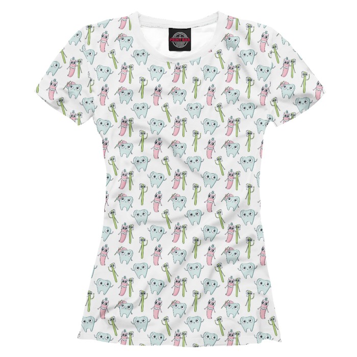 Футболка женская Teeth Party, размер 2XS VRC-772507