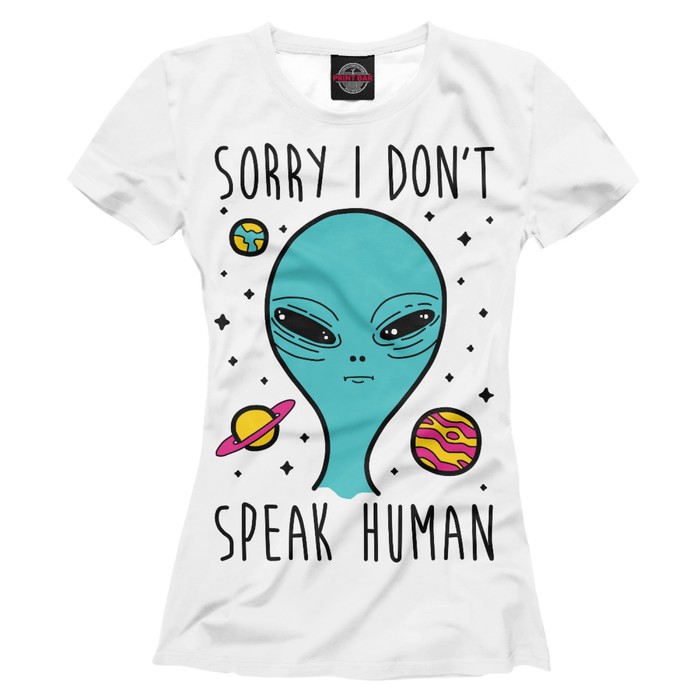 Футболка женская "НЛО", размер L INP-415245