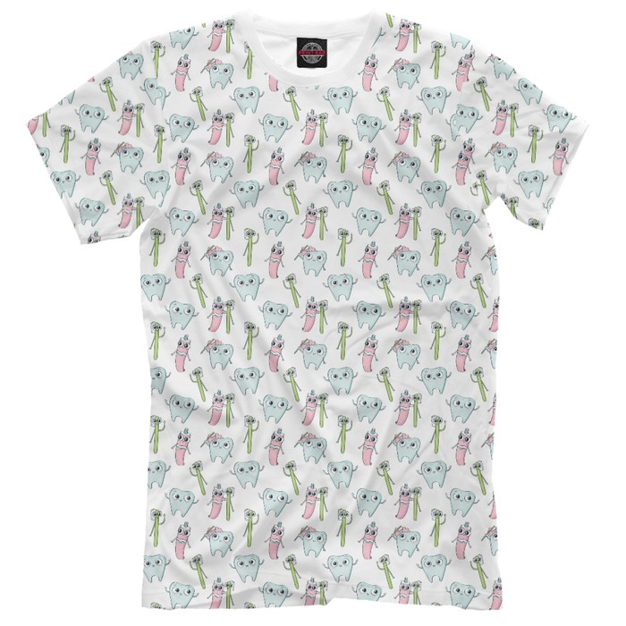 Футболка мужская Teeth Party, размер 4XL VRC-772507