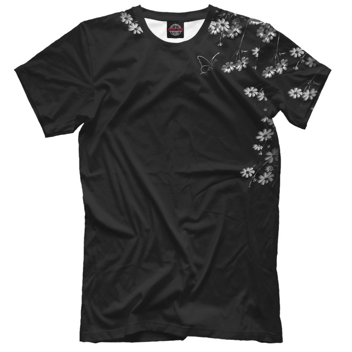 Футболка мужская "Цветы", размер 4XL CVE-706372