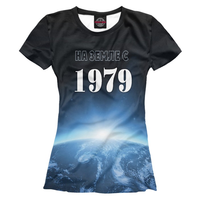 Футболка женская "На Земле с 1979", размер 5XL DSD-568126