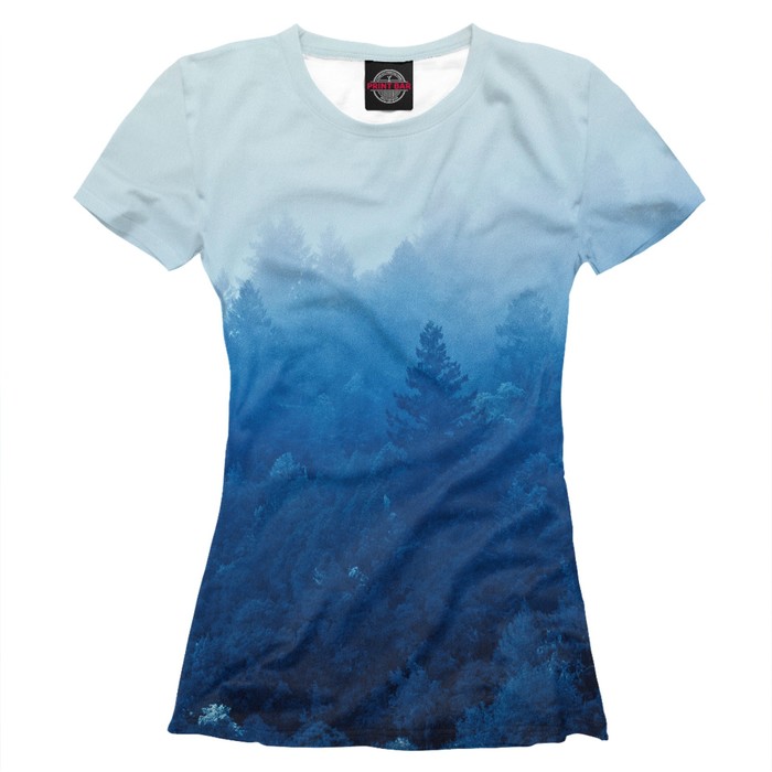 Футболка женская "Туманный лес", размер XS MAC-947212