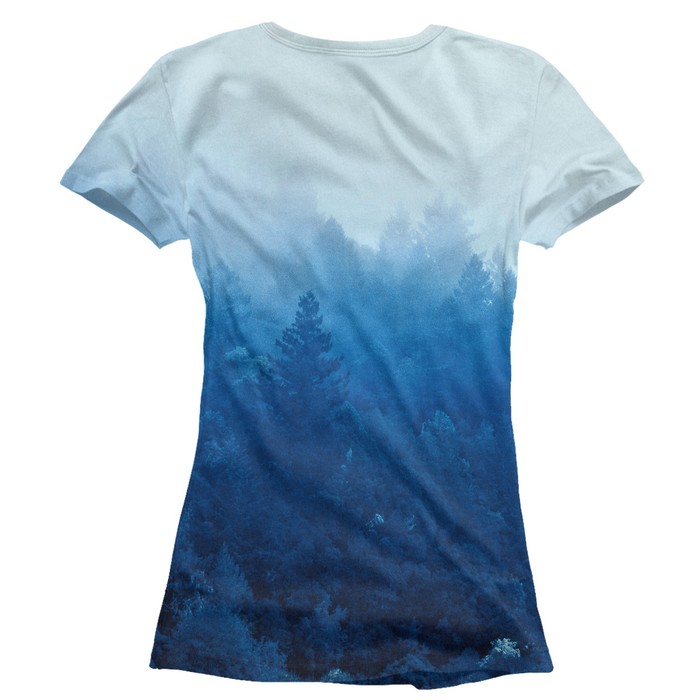 Футболка женская "Туманный лес", размер XXXL MAC-947212