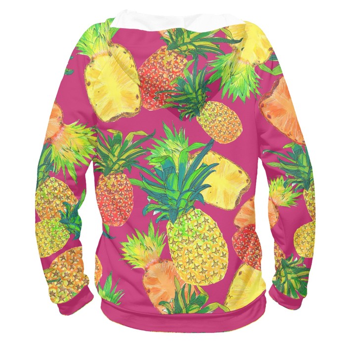 Худи женское "Ананасы", размер 4XL EDA-498459