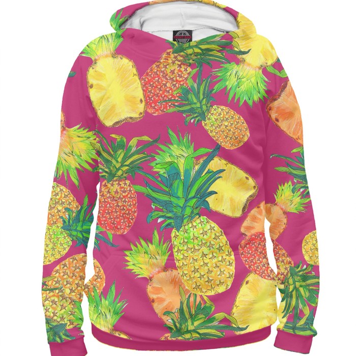 Худи женское "Ананасы", размер 5XL EDA-498459