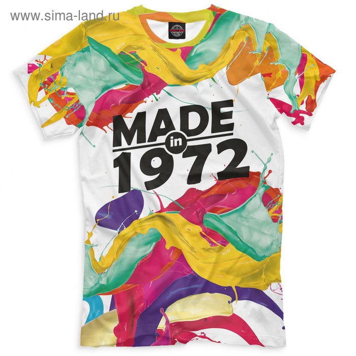 фото Футболка мужская made in 1972, размер xl print bar