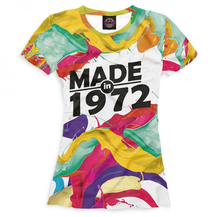 Футболка женская Made in 1972, размер M DSA-302189