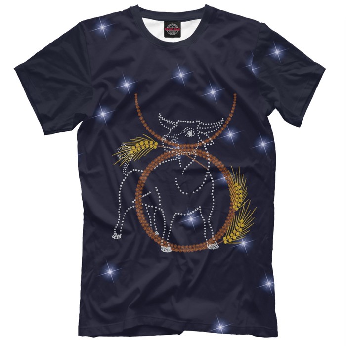 Футболка мужская "Телец", размер M TLC-307286