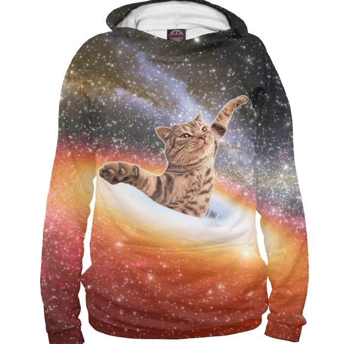 Худи мужское "Кот в космосе", размер 5XL APD-512186
