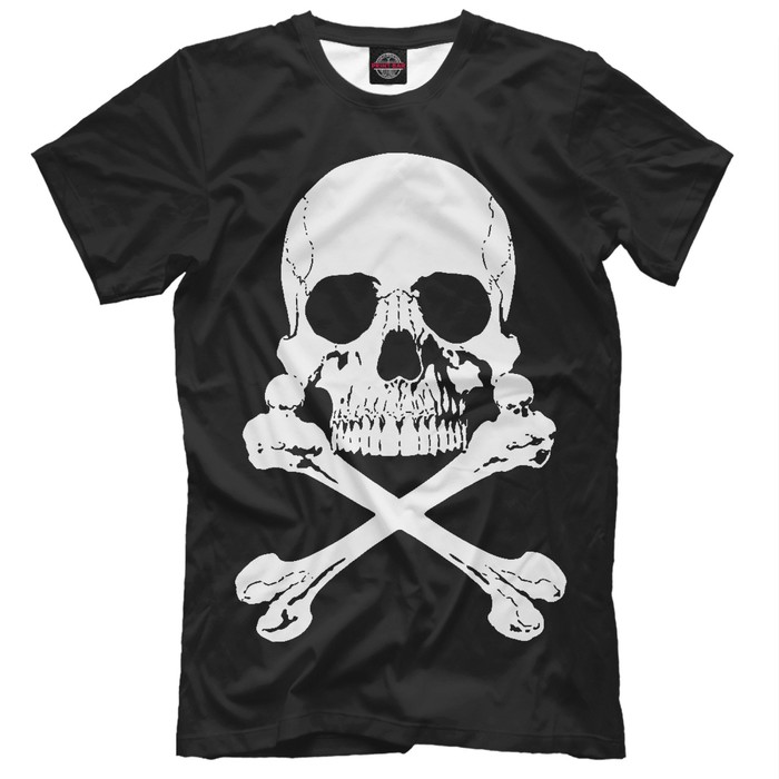 Футболка мужская "Череп и кости", размер XL SKU-385022