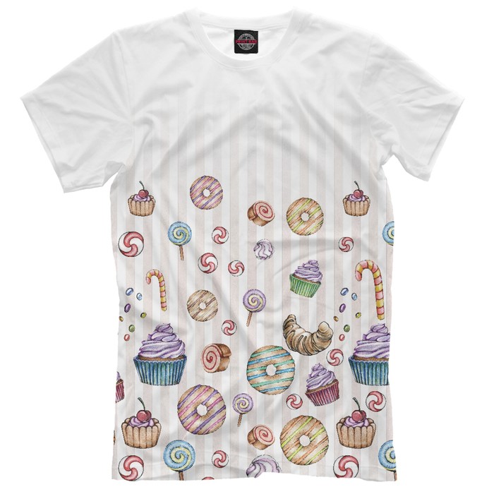 Футболка мужская "Десерт", размер XXXL DLR-735909