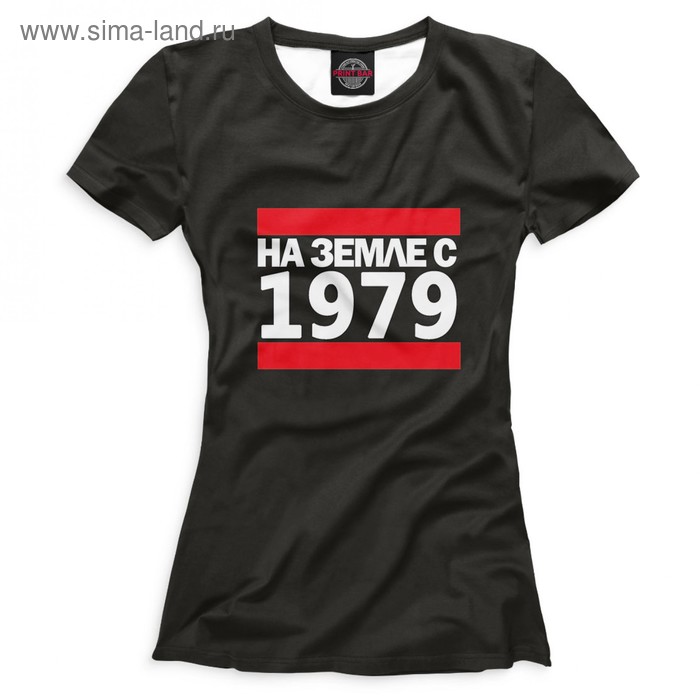 фото Футболка женская «на земле с 1979», размер s print bar