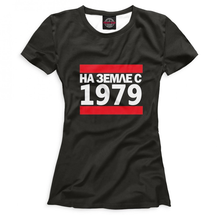 Футболка женская "На Земле с 1979", размер XL DSD-402577