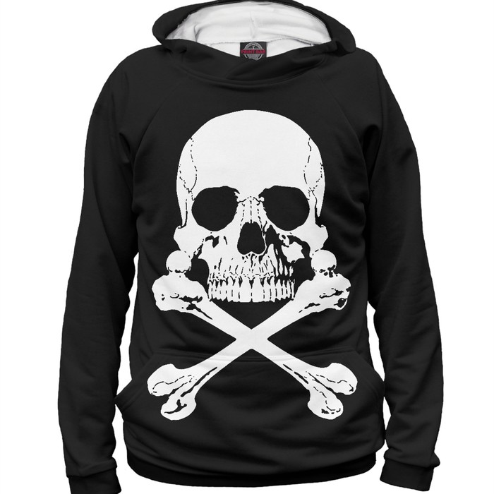 Худи женское "Череп и кости", размер 4XL SKU-385022