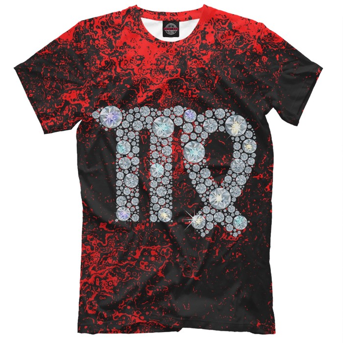 Футболка мужская "Дева", размер S DEV-430721